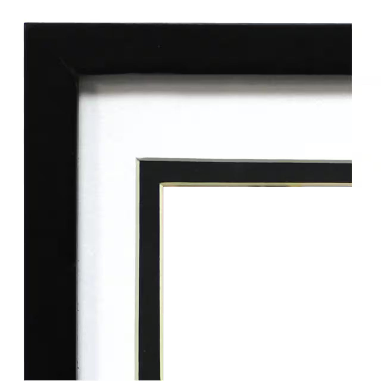 Simply Essentials™ Black Linear Frame with Double Mat
