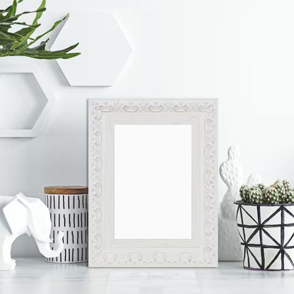 Expressions™ 5" x 7" White Ornate Frame