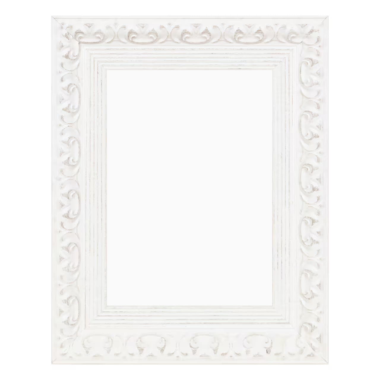 Expressions™ 5" x 7" White Ornate Frame