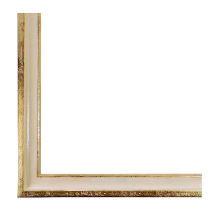 Expressions™ Cream & Gold Leaf Frame