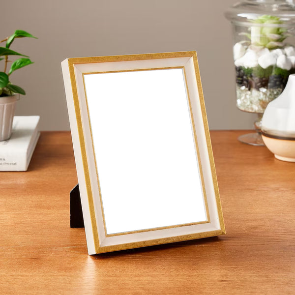 Expressions™ Cream & Gold Leaf Frame
