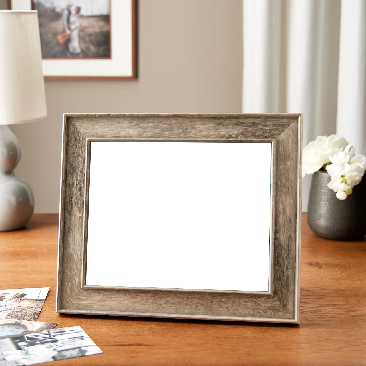 Expressions™ Light Gray Wood Grain Frame