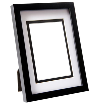 Simply Essentials™ Black Linear Frame with Double Mat