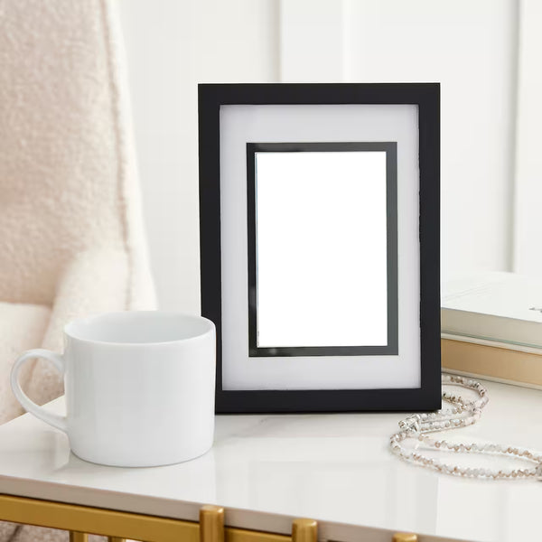 Simply Essentials™ Black Linear Frame with Double Mat