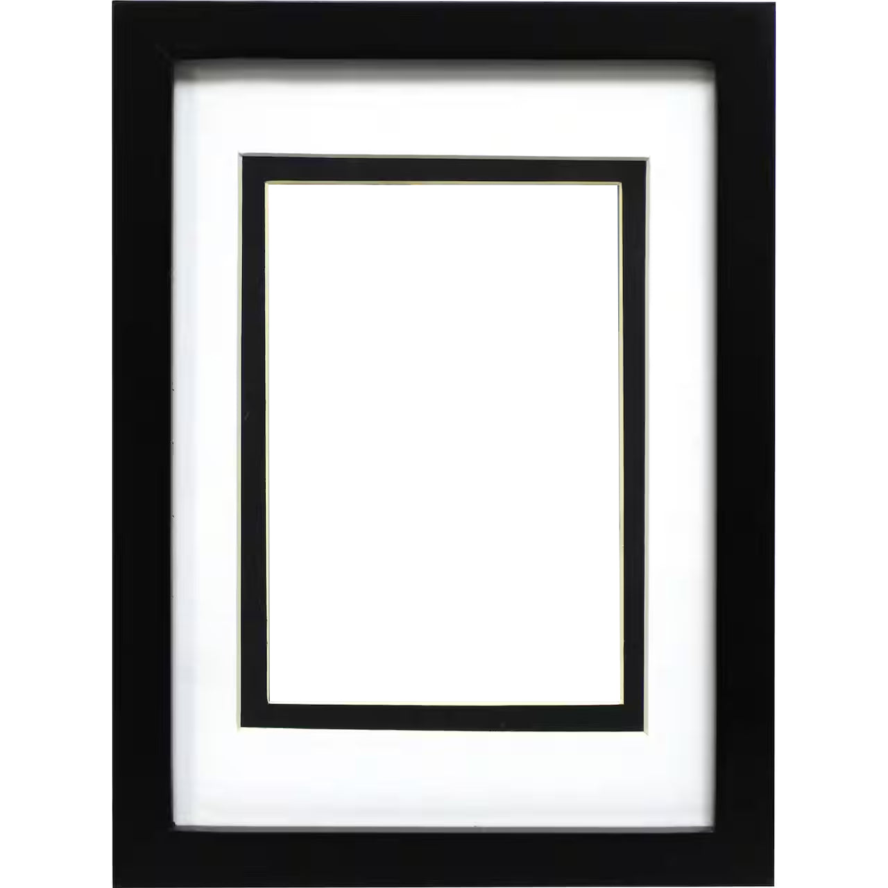 Simply Essentials™ Black Linear Frame with Double Mat