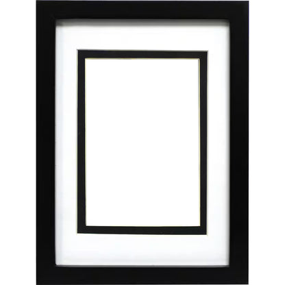 Simply Essentials™ Black Linear Frame with Double Mat