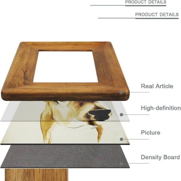 Picture Frame 5x7 Inch,Rustic Wood Photo Frames with Real Glass