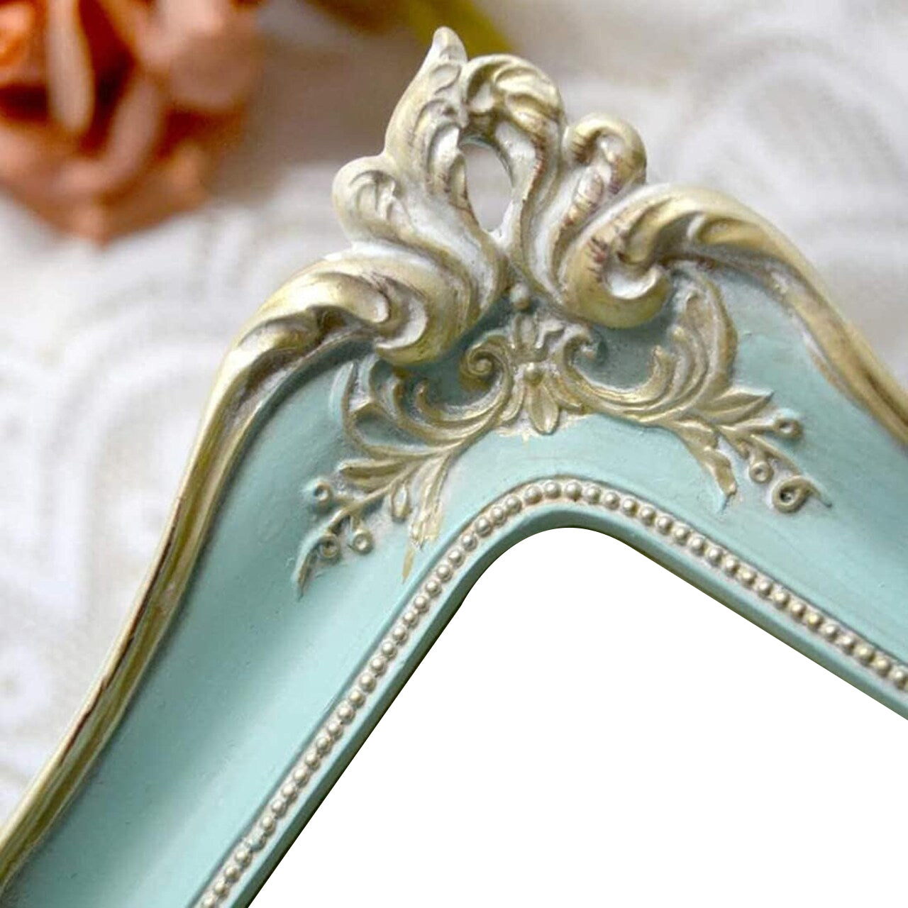 5x7 Vintage Picture Frame Antique Ornate Blue Photo Frame(Blue)8.9"L x 7.1"W