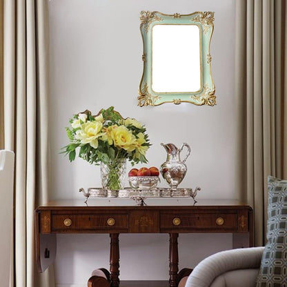 5x7 Vintage Picture Frame Antique Ornate Blue Photo Frame(Blue)8.9"L x 7.1"W