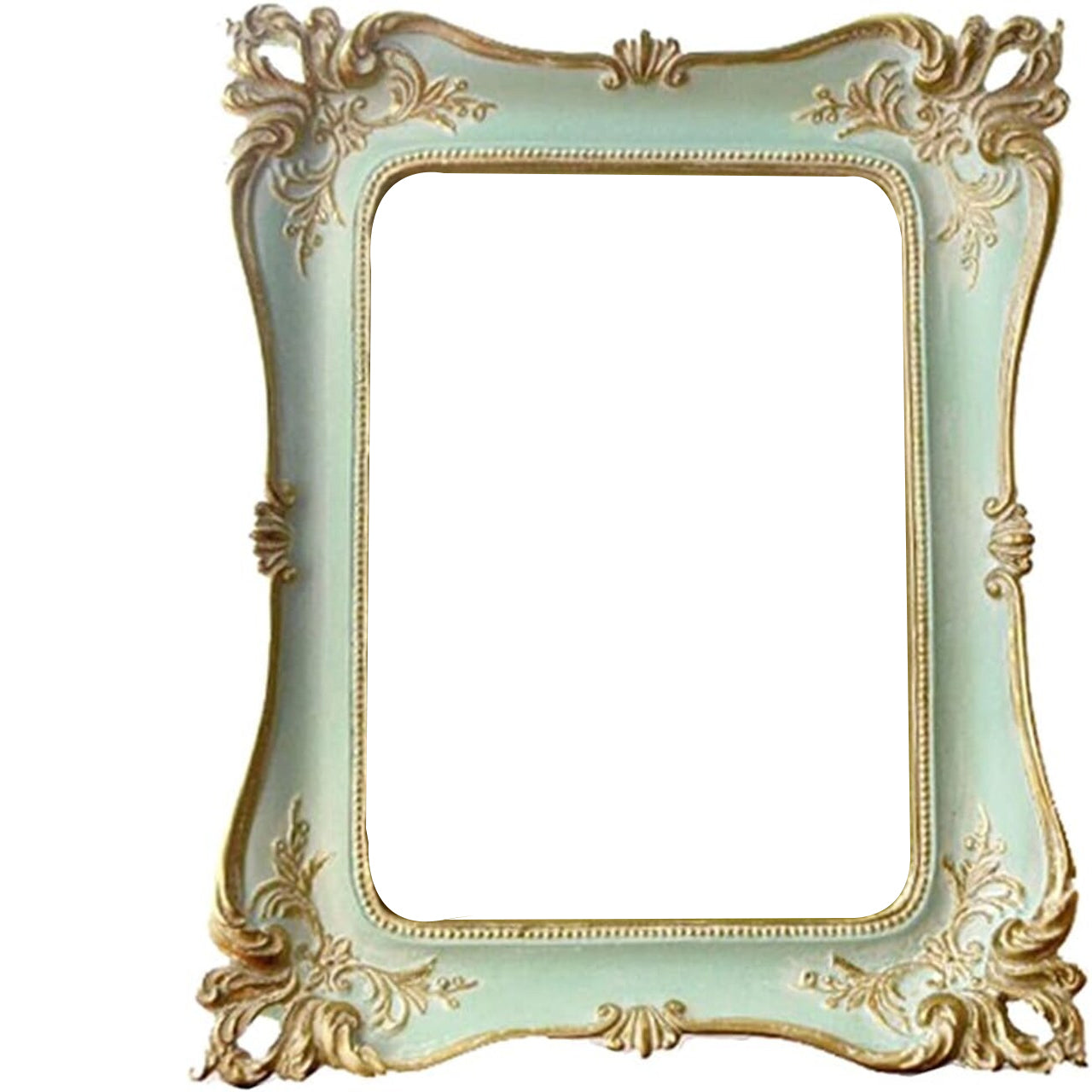 5x7 Vintage Picture Frame Antique Ornate Blue Photo Frame(Blue)8.9"L x 7.1"W