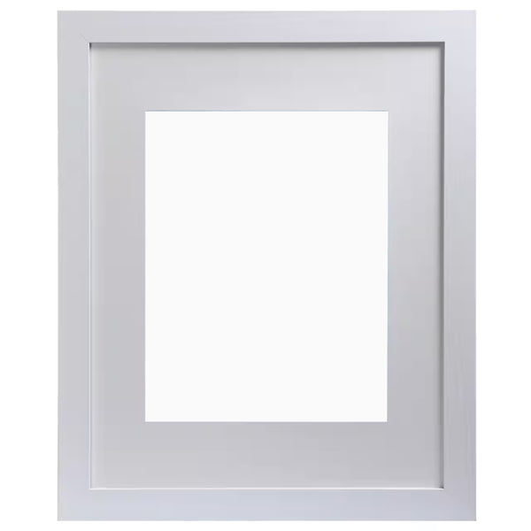 White Belmont Frame with Mat