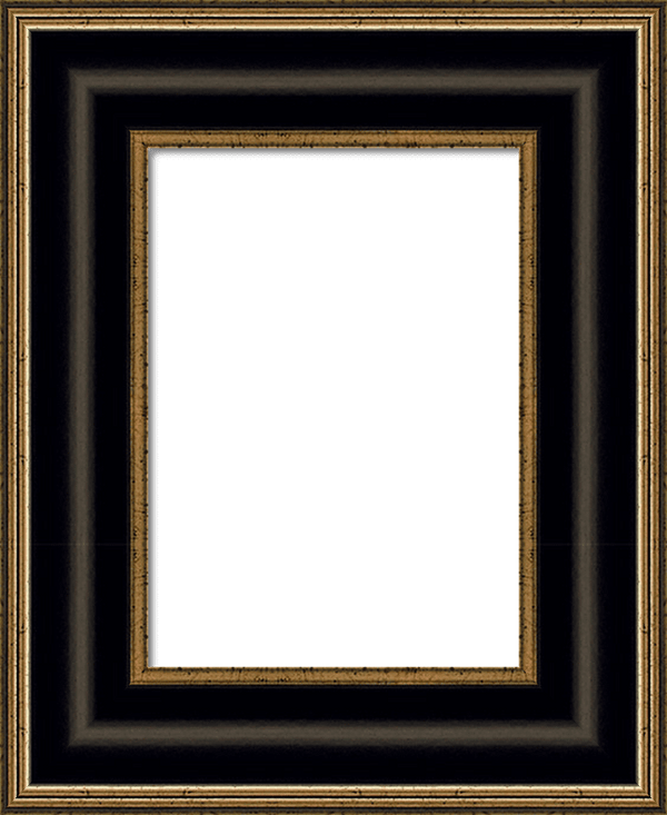 Pippa - Satin Black & Gold