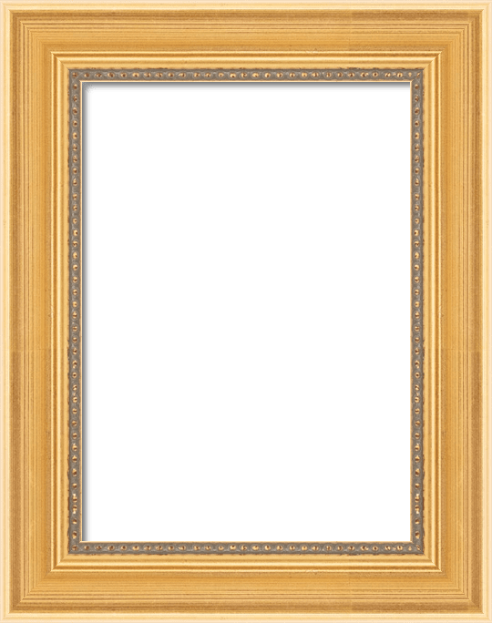 Emilia - Glossy, Antiqued Gold